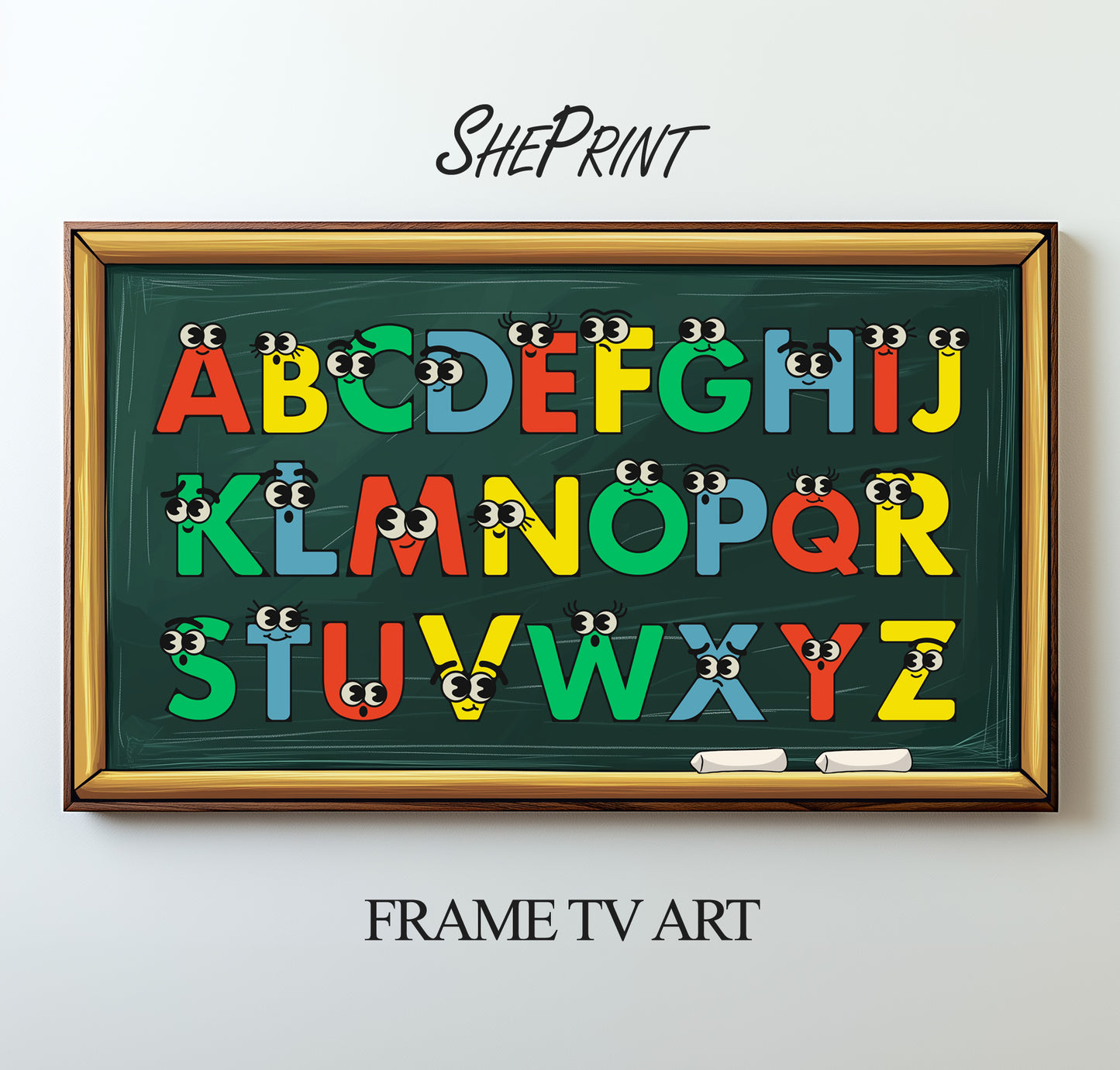 Frame TV Art For Kids | Cute Cartoon Alphabet | Children's Educational TV Art preview