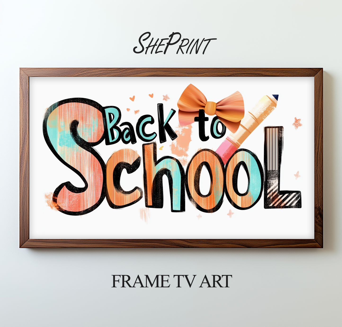 Back to School TV Art For Girls preview on TV screen