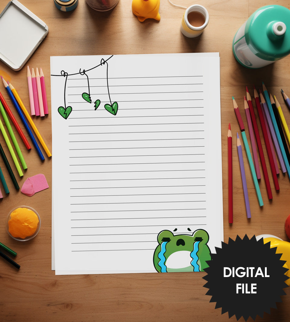 Printable Kids Dairy Pages, Sad Day Dairy Page Template preview