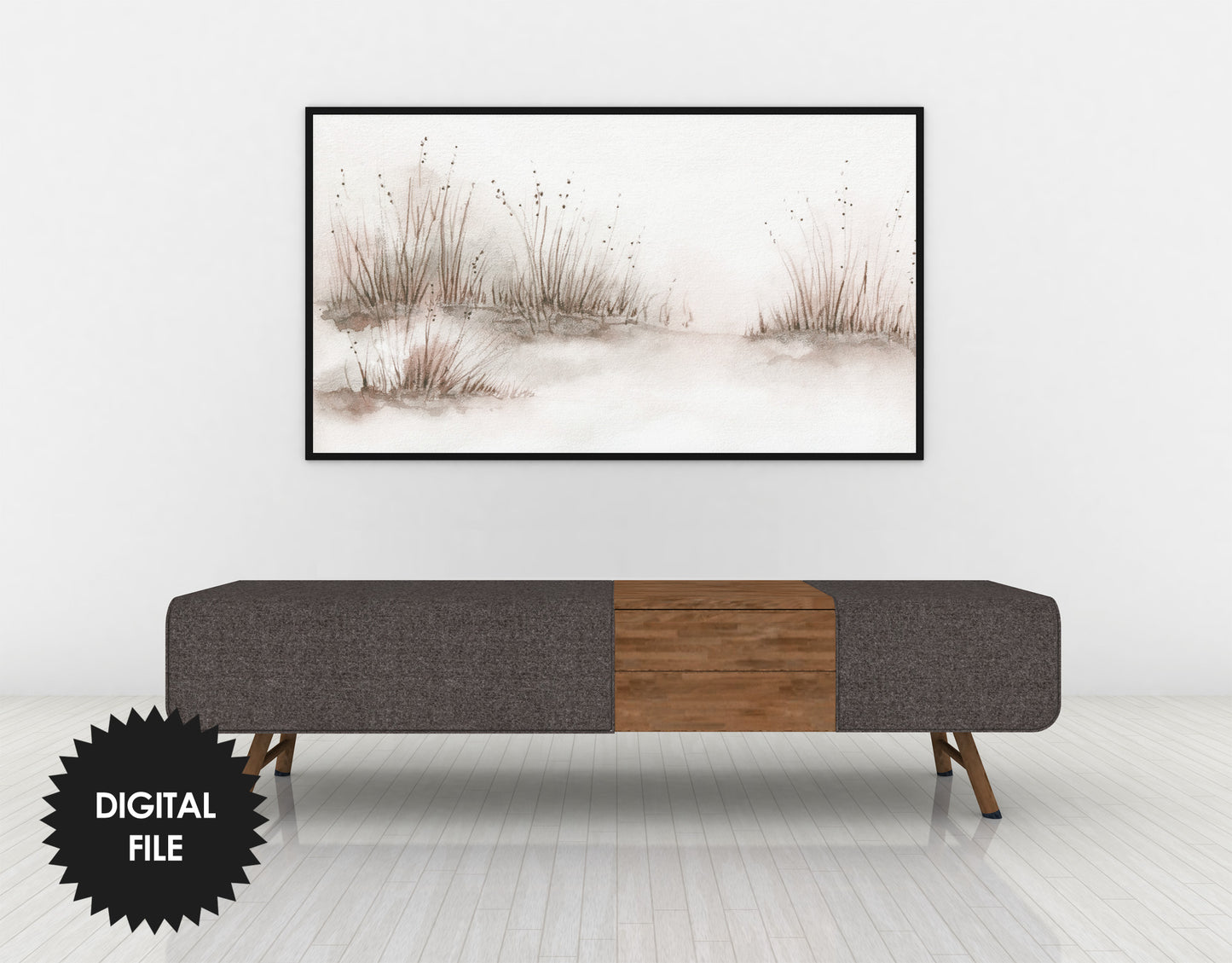 Samsung Frame TV Art Minimalist Fall Scene Art | Digital TV Art | Instant Download