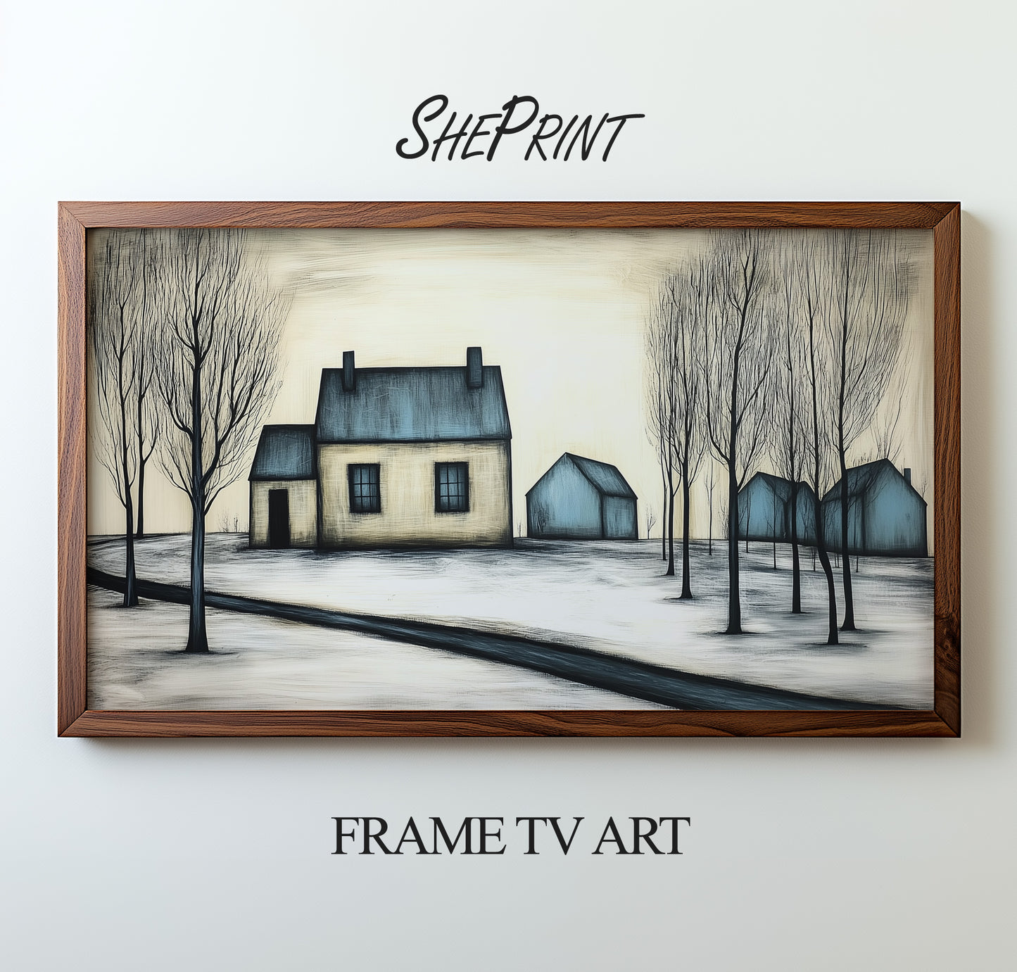 Quite Winter Morning Frame TV Art