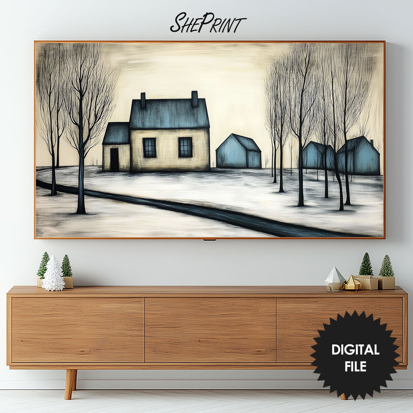 Quite Winter Morning Frame TV Art preview on screen