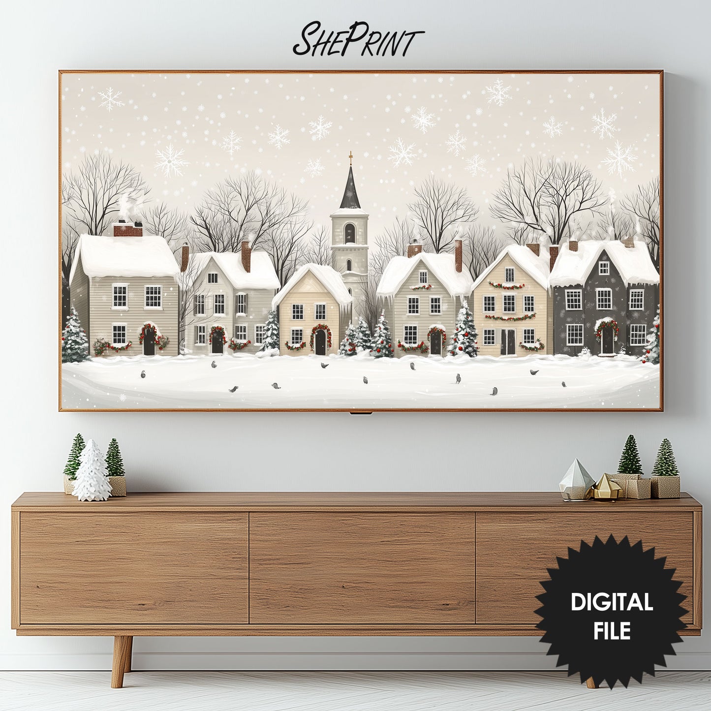 Scandinavian Winter Frame TV Art preview