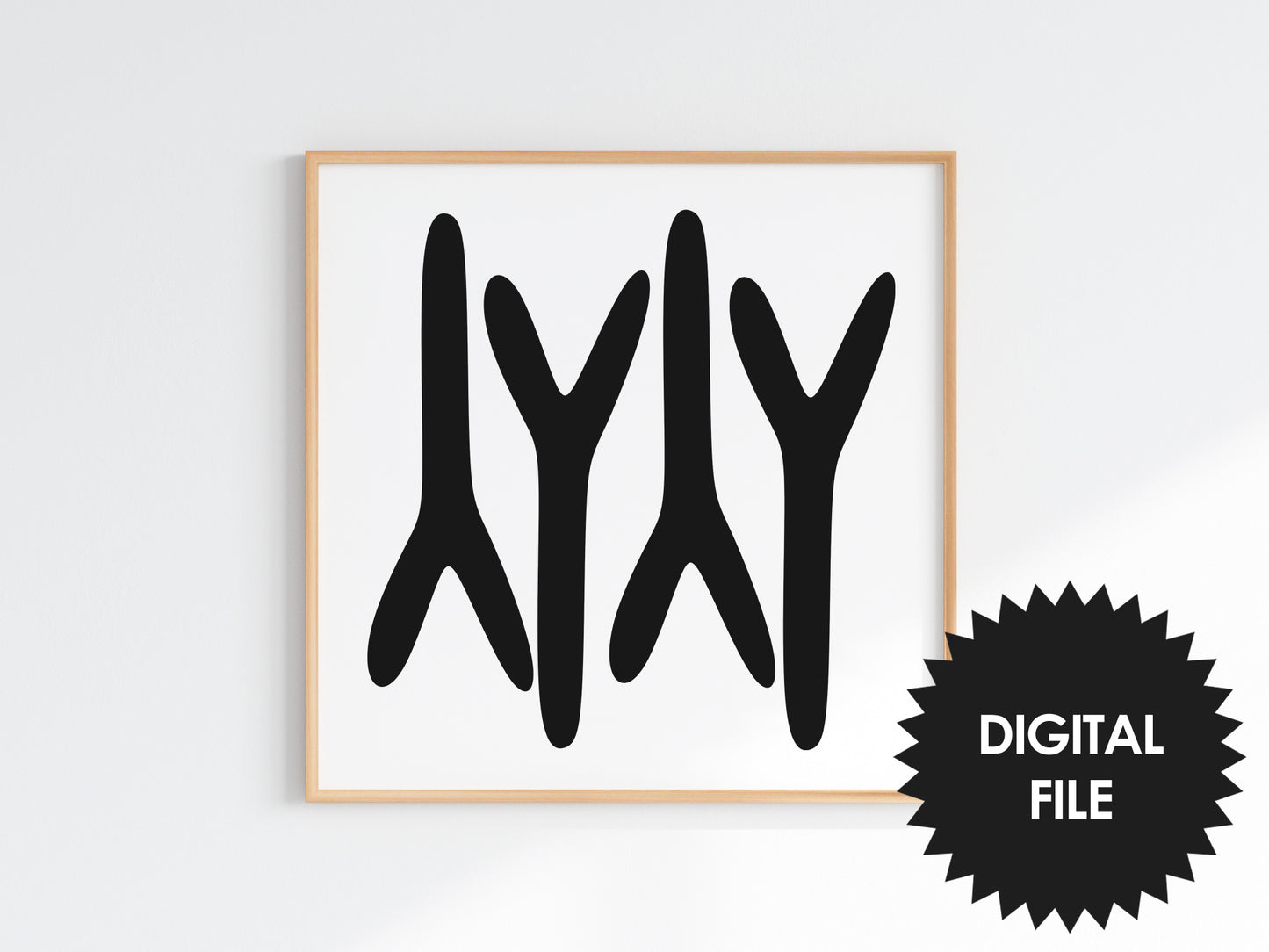 Halloween Inspired Abstract Wall Art Printable, Digital Download, Print at Home, Print Any Size Up To 20x20inch