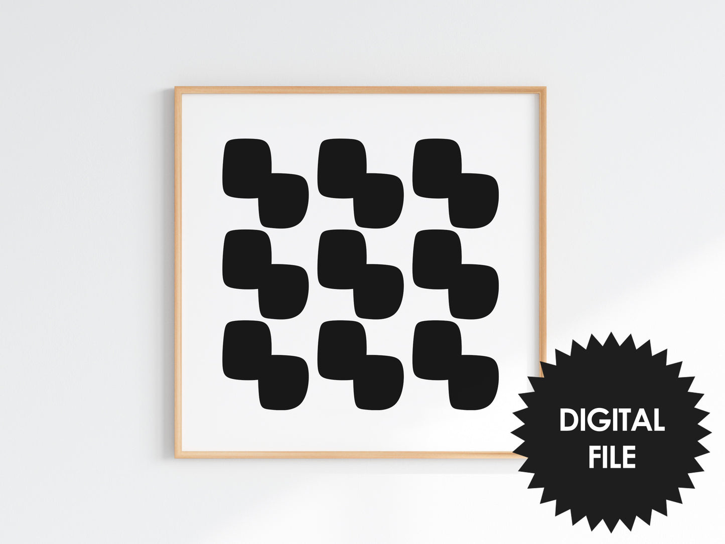 Printable Abstract Art #03 Abstract Harmony, Set of 9 Prints