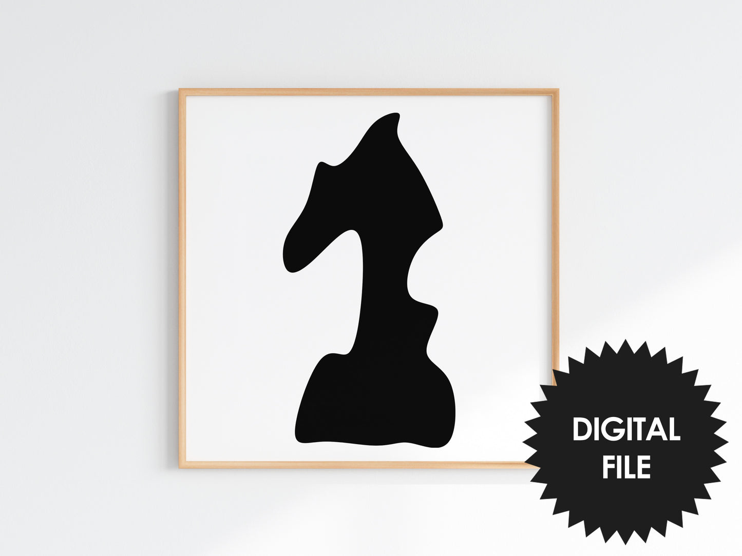 Printable Abstract Numbers, Set of 9 Wall Prints