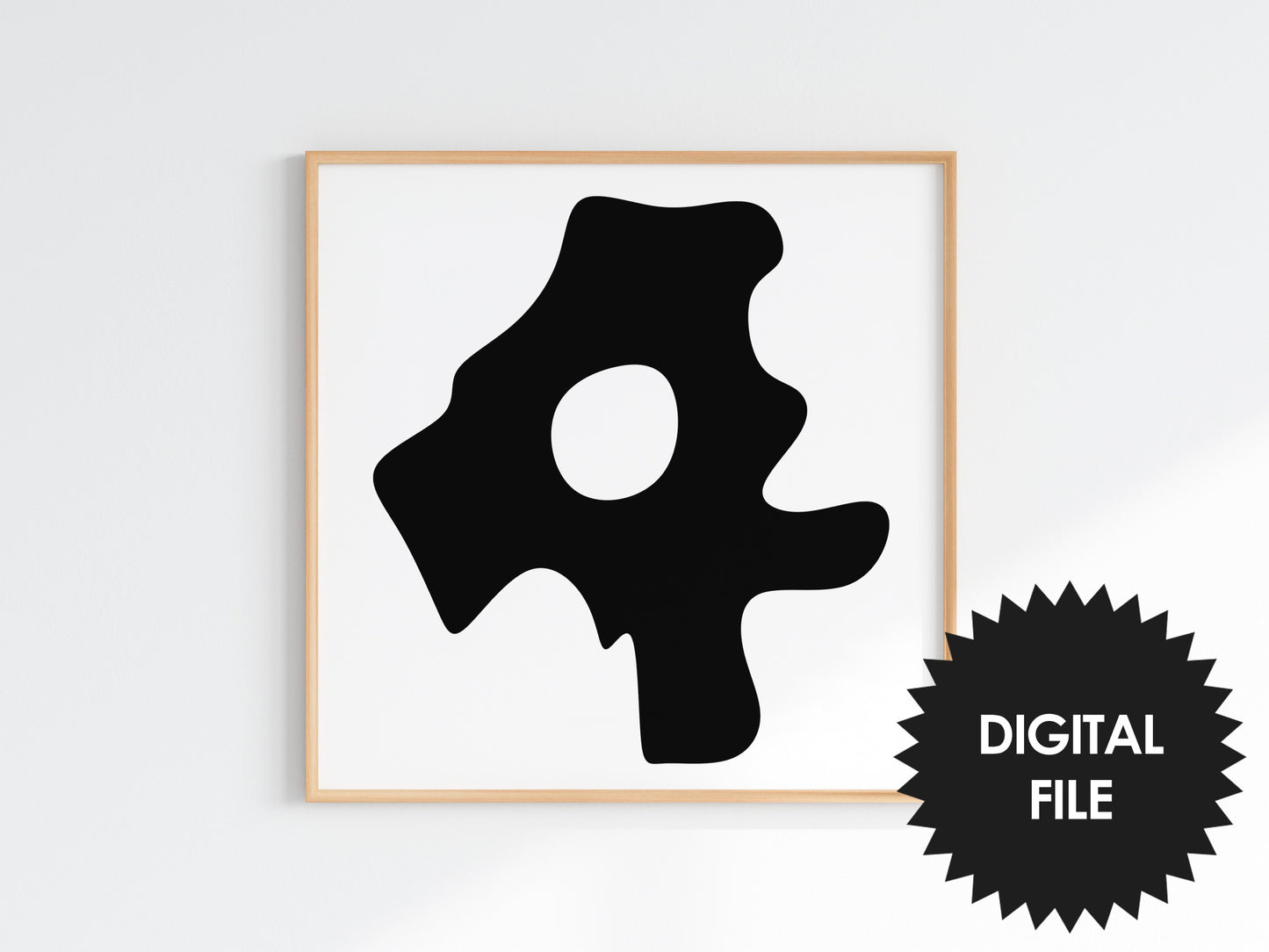 Printable Abstract Numbers, Set of 9 Wall Prints