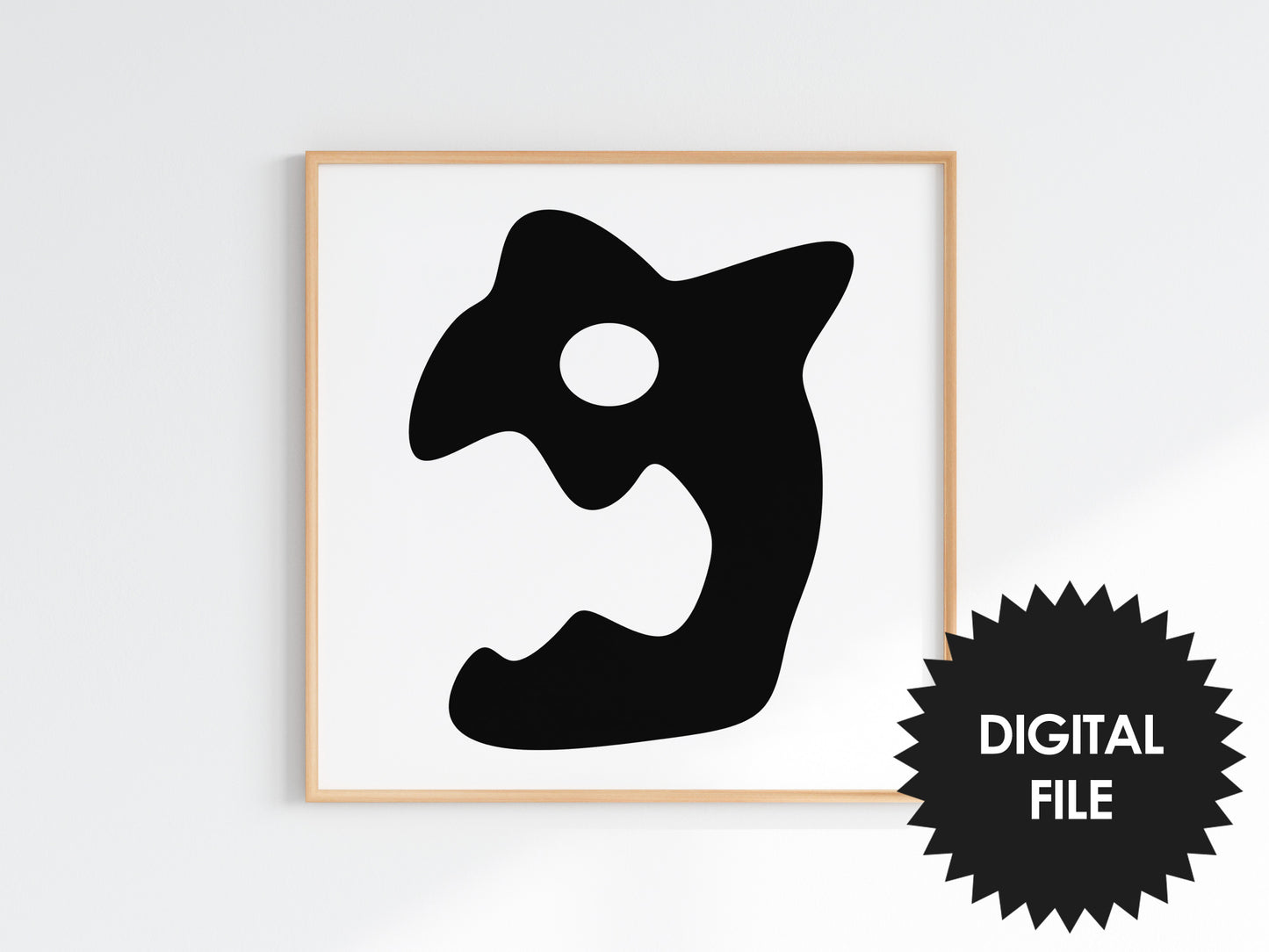 Printable Abstract Numbers, Set of 9 Wall Prints