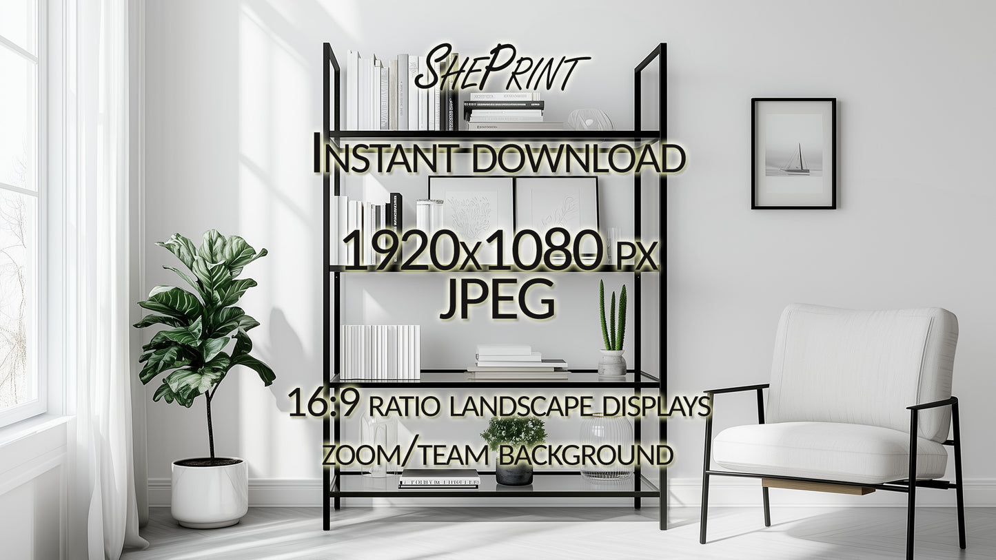 Zoom Background, Simple Office Interior clear version full image preview