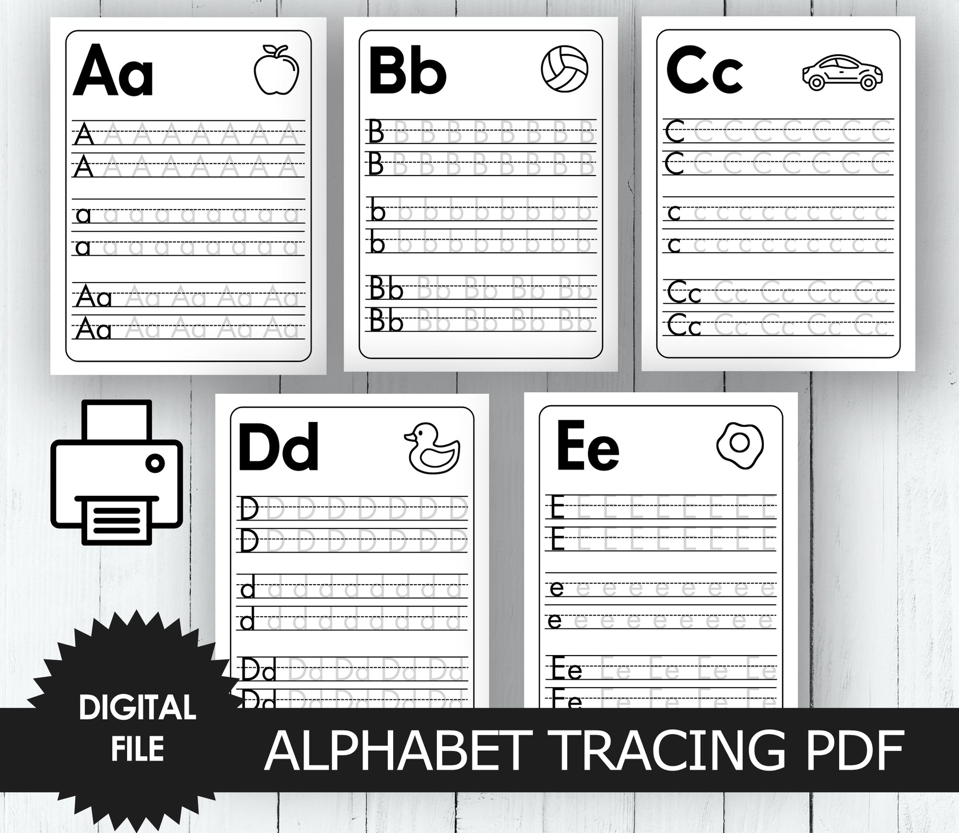alphabet-letter-tracing-a-z-uppercase-and-lowercase-kindergarten-and-she-print for Free Printable Lowercase Letters Worksheets Alphabet Letter Tracing A-Z, Uppercase and Lowercase, Kindergarten and – she-print for Free Printable Lowercase Letters Worksheets