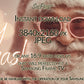 Merry Christmas Pink Santa Frame TV Art preview with light wooden frame close up view