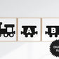 ABC Train, Kids Room Decor, Printable Letters  preview in kids room 