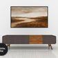 Earth Tones River Landscape Frame TV Art closer view