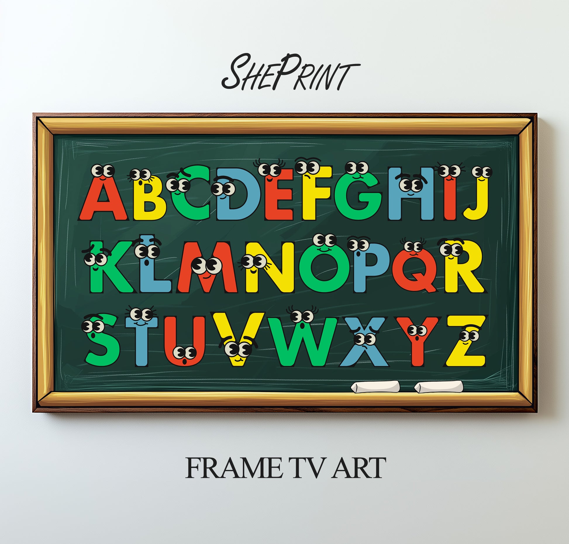 Frame TV Art For Kids | Cute Cartoon Alphabet | Children's Educational TV Art preview