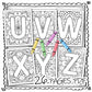 Alphabet Mandala Coloring Pages For Kids preview 4