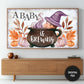 Baby Shower TV Display | "A Baby Is Brewing" Halloween Theme | Digital Download preview on screen