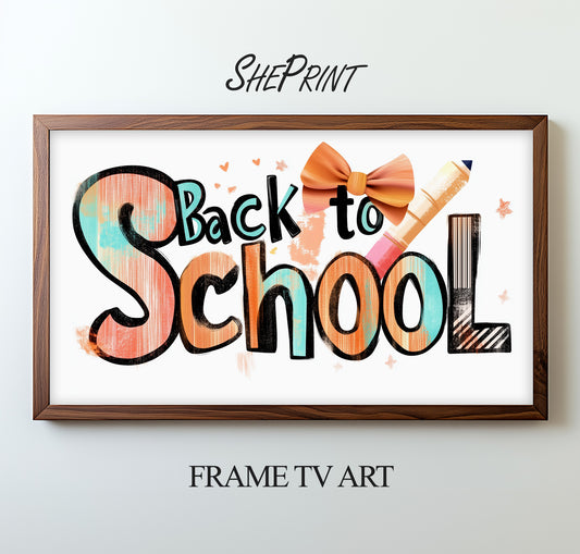 Back to School TV Art For Girls preview on TV screen