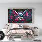 Baseball Drip Themed Party TV Art preview in teen room