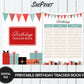 Printable Birthday Tracker Book For Kids and Adults, PDF Instant Download, Letter Size