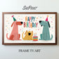 Dog Birthday TV Backdrop Puppy Party Decor Happy Birthday Digital Display for Kids Celebrations