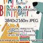 Dog Birthday TV Backdrop | Funny Dogs Party TV Art | Digital Download