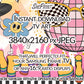 Groovy Disco Birthday Frame TV Art | Girls Birthday Party Backdrop | Digital Download close up look