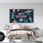 Frame TV Art Space Themed Birthday Party For Kids | Planets Stars Rocket Spaceman preview in kids bedroom