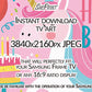 Unicorn Birthday Frame TV Art | Pink Happy Birthday TV Display for Girls | Magical Kids Party Decor for Samsung Frame TV | Instant Download, close up view