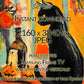 Samsung Vertical Frame TV Art, Black Cat On Table Halloween Painting close up view