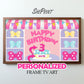 Bowtique Birthday Party | Personalized Birthday Frame TV Art For Kids  preview on screen
