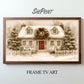Christmas Cottage Frame TV Art | 3840 x 2160px JPEG | Instant Digital Download
