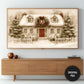 Christmas Cottage Frame TV Art | 3840 x 2160px JPEG | Instant Digital Download