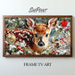 Samsung Frame TV Art Christmas Deer preview on screen