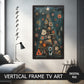 Vertical Frame TV Art, Christmas Tree
