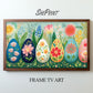 Easter Eggs Frame TV Art | Folk Style | Digital Download preview