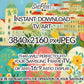 Easter Landscape Frame TV Art | Folk Style | Digital Download close up look