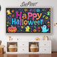 Frame TV Art Happy Halloween Colorful Chalkboard For Kids preview in kids room