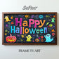 Frame TV Art Happy Halloween Colorful Chalkboard For Kids preview on screen