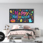 Frame TV Art Happy Halloween Colorful Chalkboard For Kids preview in teen room