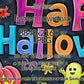 Frame TV Art Happy Halloween Colorful Chalkboard For Kids close up look