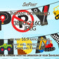 Construction Birthday Party Banner TV Art | For Boys close up view - version 1