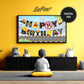Construction Birthday Party Banner TV Art | For Boys preview on Samsung Frame TV in kids room - version 2