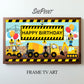 Construction Birthday Theme TV Art For Boys preview on Samsung Frame TV 