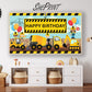 Construction Birthday Theme TV Art For Boys preview on Samsung Frame TV in kids room