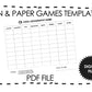 Pen and Paper Games, Cool Geography Game, Kids Printables, For Kids and Teachers, PDF File, Instant Download