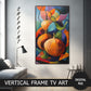 Samsung Vertical Frame TV Art, Abstract Pumpkins Painting, Cubism Art preview