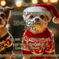 Frame TV Art Funny Dogs Wearing Christmas Sweaters close up view