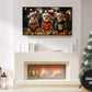 Frame TV Art Funny Dogs Wearing Christmas Sweaters |preview in Christmas ambience