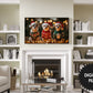 Frame TV Art Funny Dogs Wearing Christmas Sweaters |preview in living room