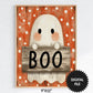 Halloween Wall Art For Kids, Set of 3 Prints, Cute Ghost print preview